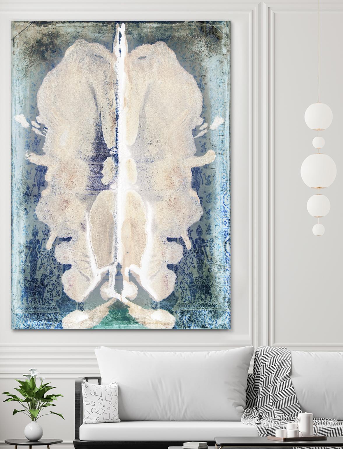 White Ink Laos by Daniel Stanford on GIANT ART - white abstract