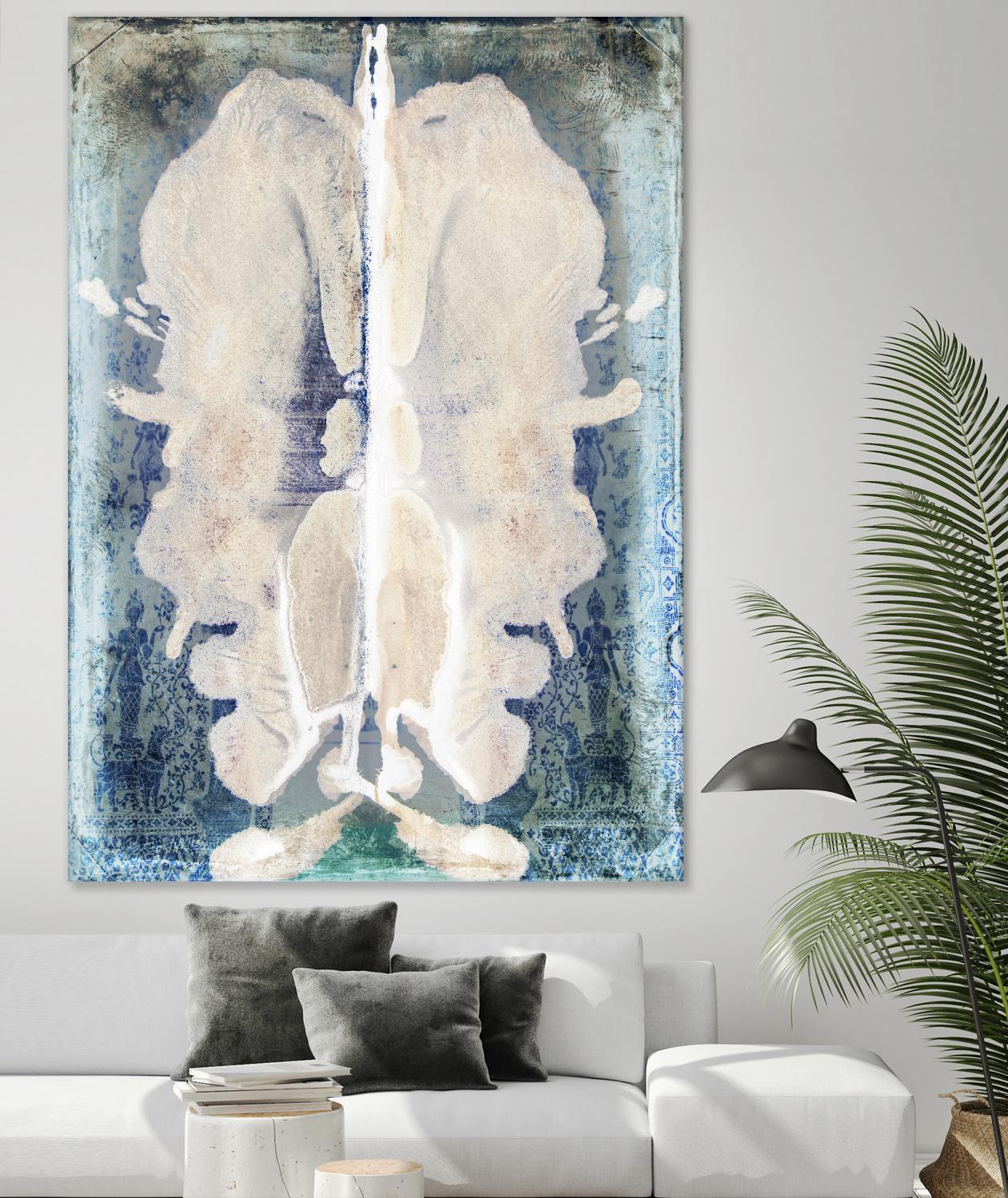 White Ink Laos by Daniel Stanford on GIANT ART - white abstract