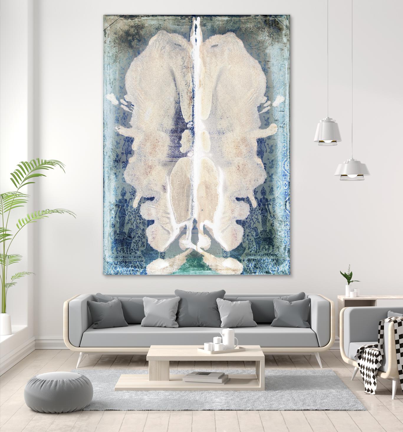 White Ink Laos by Daniel Stanford on GIANT ART - white abstract