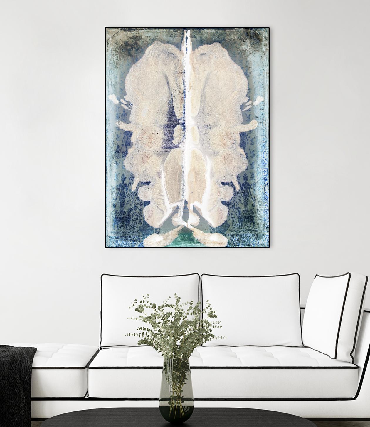 White Ink Laos by Daniel Stanford on GIANT ART - white abstract