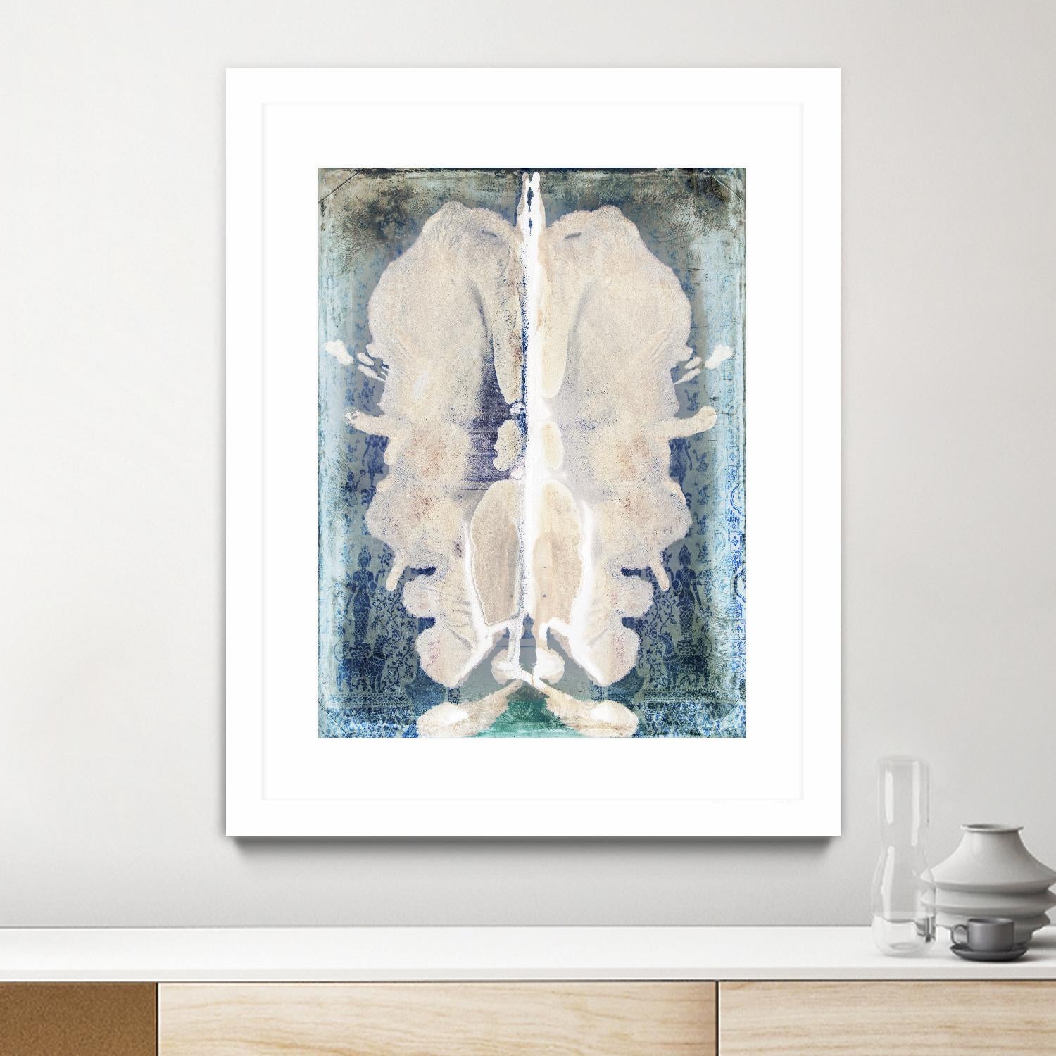 White Ink Laos by Daniel Stanford on GIANT ART - white abstract cerveau