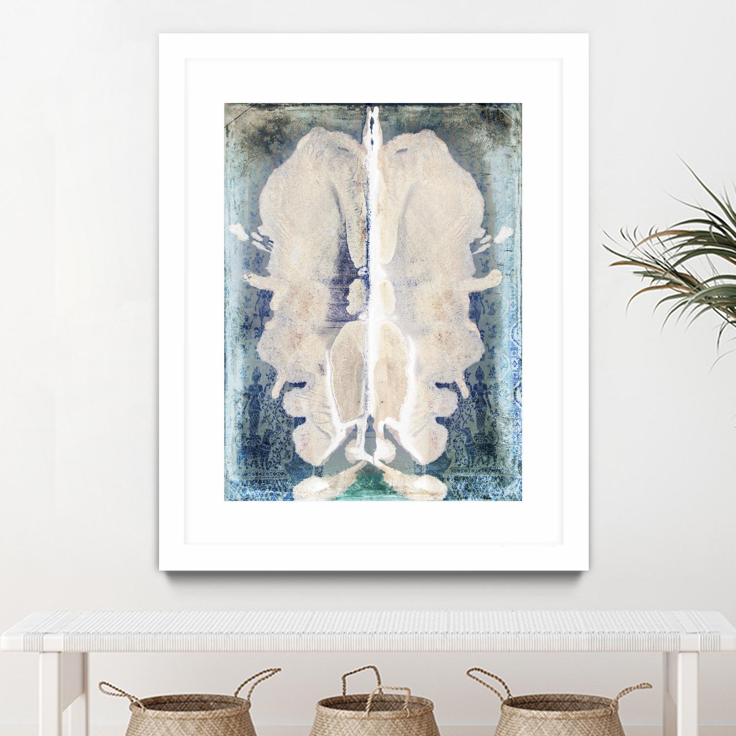 White Ink Laos by Daniel Stanford on GIANT ART - white abstract cerveau