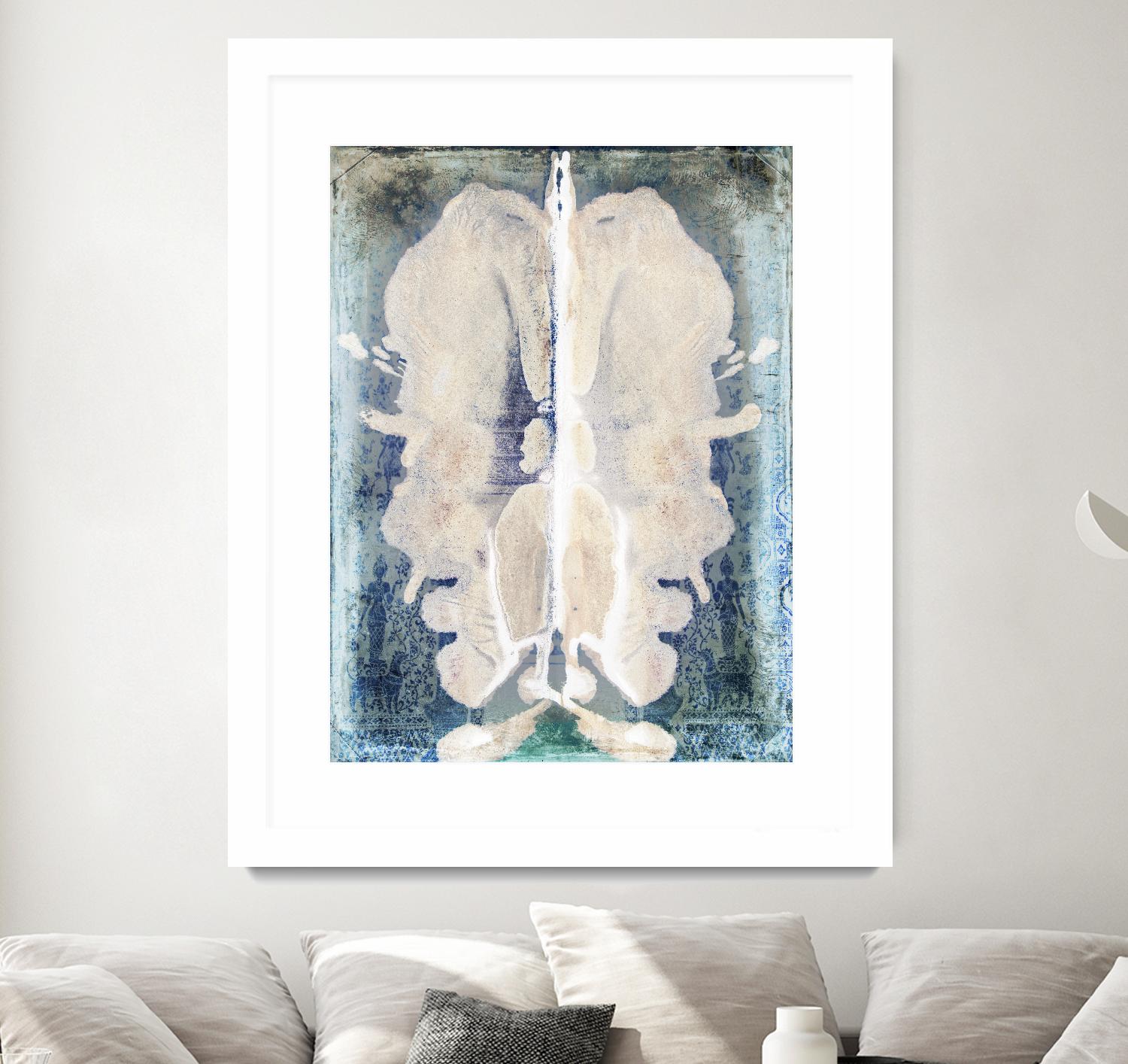 White Ink Laos by Daniel Stanford on GIANT ART - white abstract cerveau