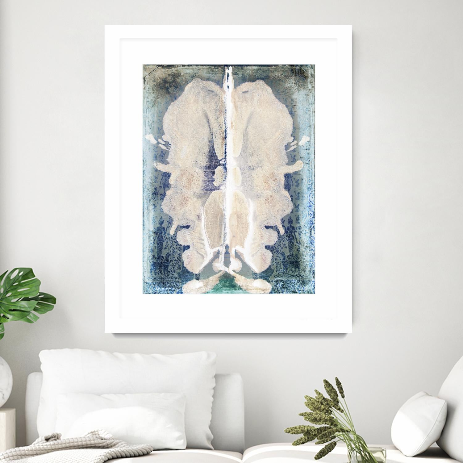 White Ink Laos by Daniel Stanford on GIANT ART - white abstract cerveau
