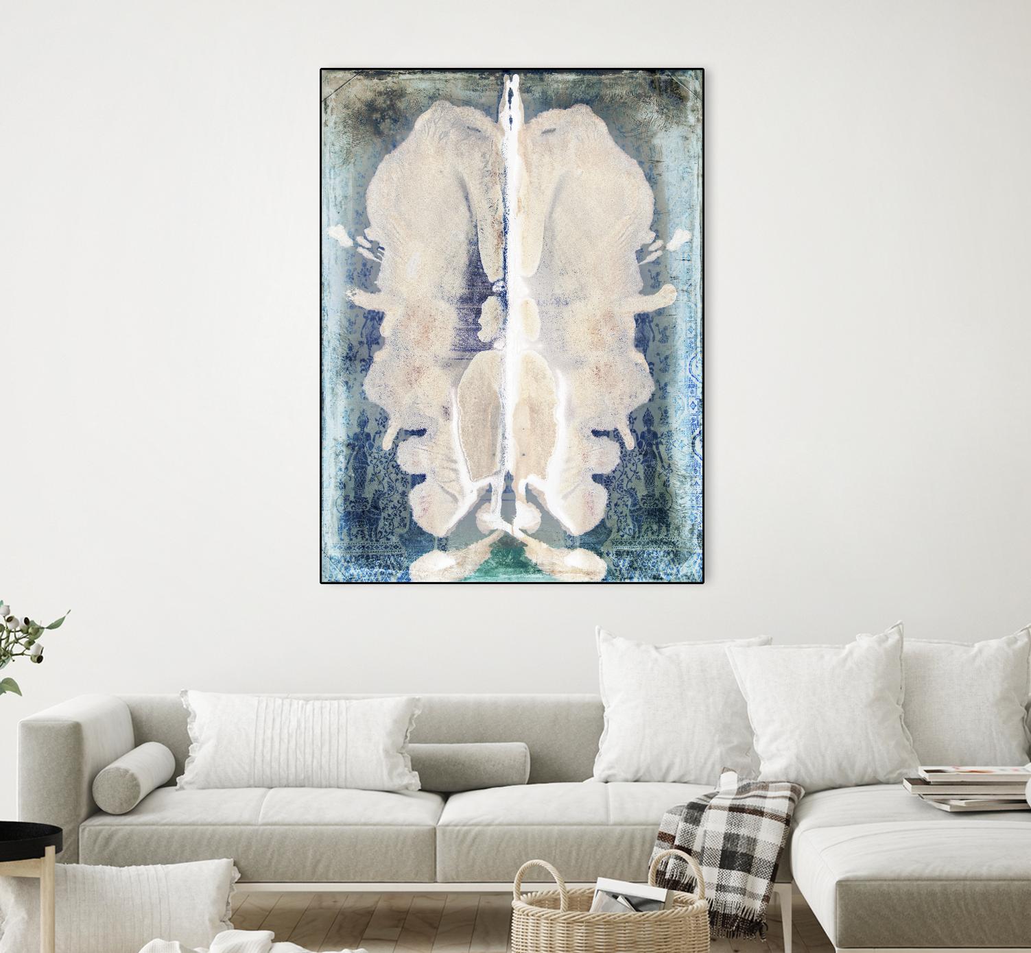 White Ink Laos by Daniel Stanford on GIANT ART - white abstract