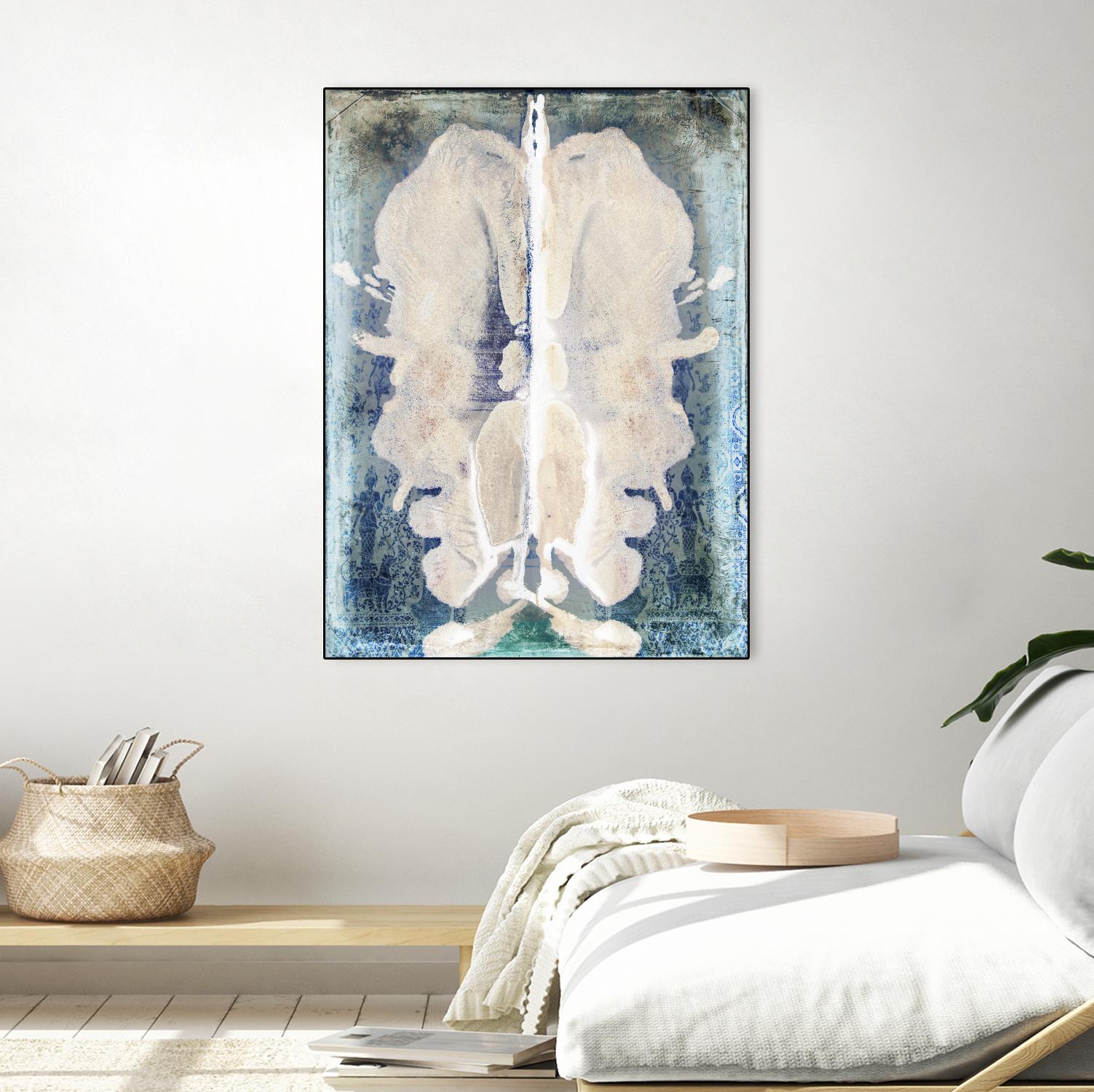 White Ink Laos by Daniel Stanford on GIANT ART - white abstract