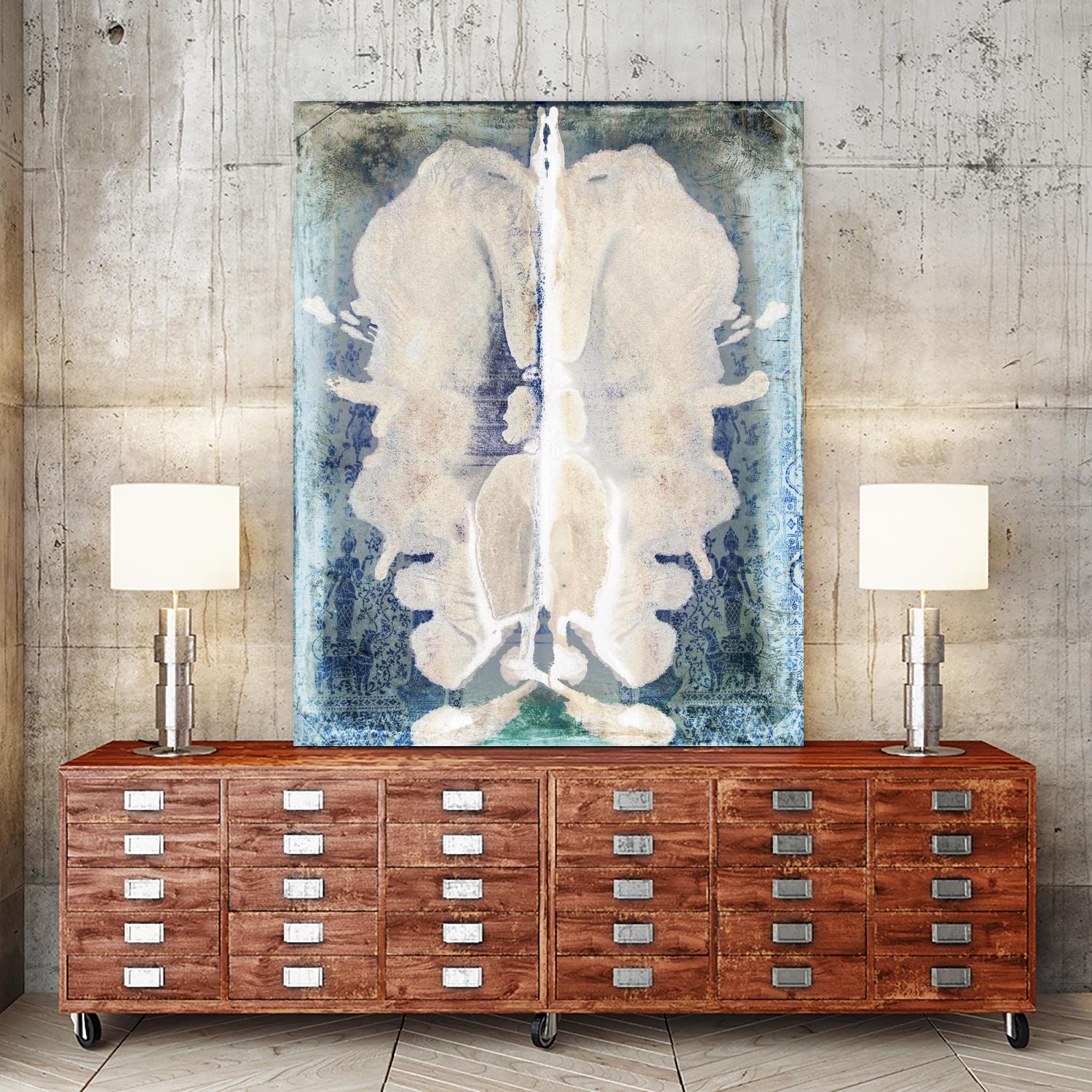 White Ink Laos by Daniel Stanford on GIANT ART - white abstract cerveau