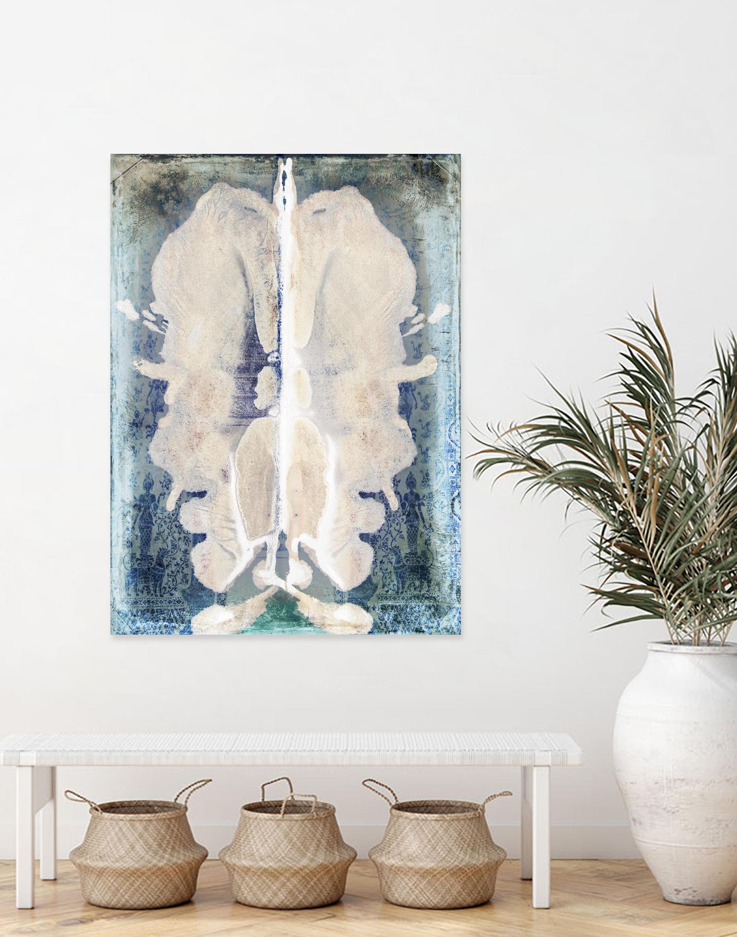 White Ink Laos by Daniel Stanford on GIANT ART - white abstract cerveau