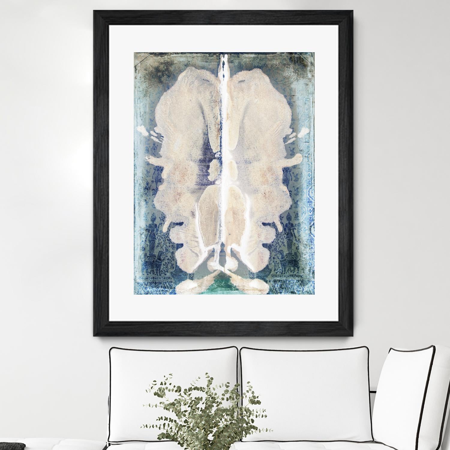 White Ink Laos by Daniel Stanford on GIANT ART - white abstract cerveau