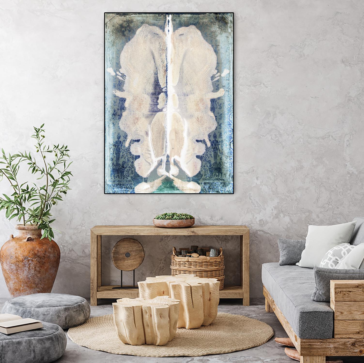 White Ink Laos by Daniel Stanford on GIANT ART - white abstract