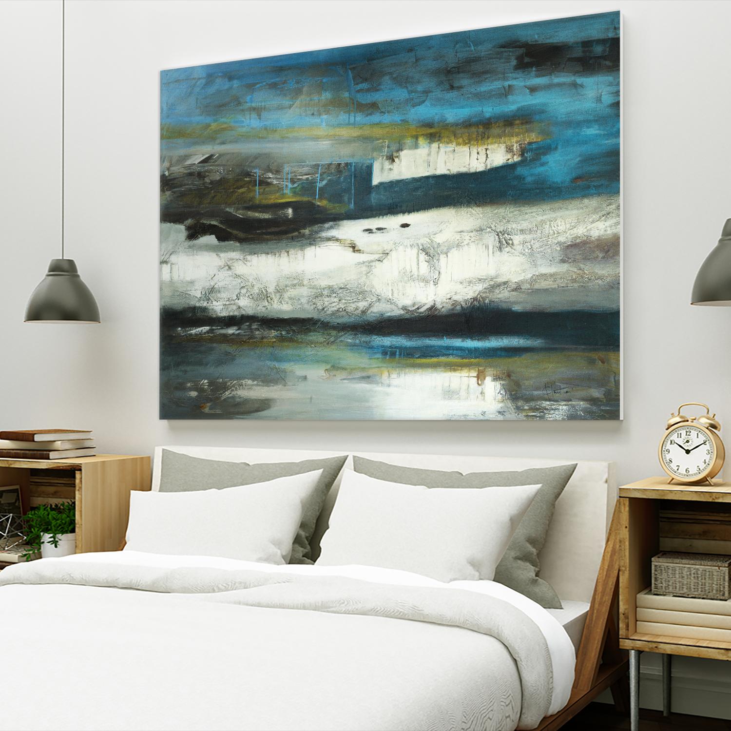 2018-02-12 by Kathleen Cloutier on GIANT ART - white abstract