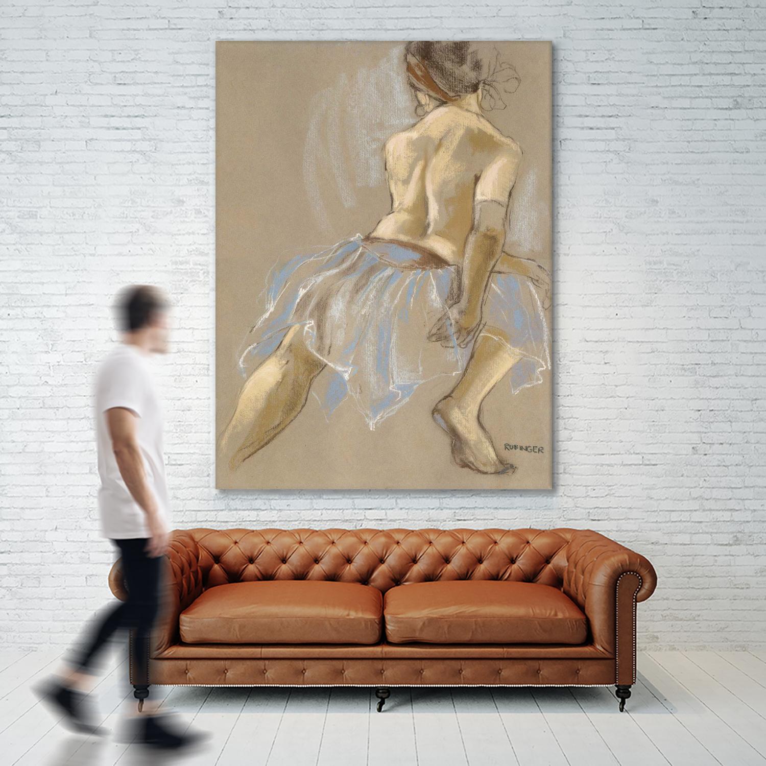 Would be Ballerina by Bram Rubinger on GIANT ART - beige figurative artistes du québec