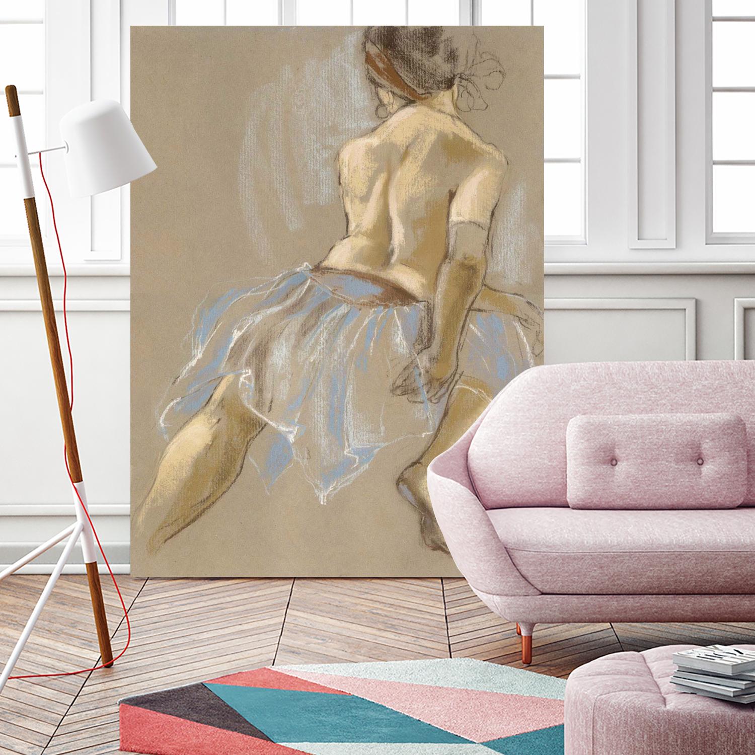 Would be Ballerina by Bram Rubinger on GIANT ART - beige figurative artistes du québec