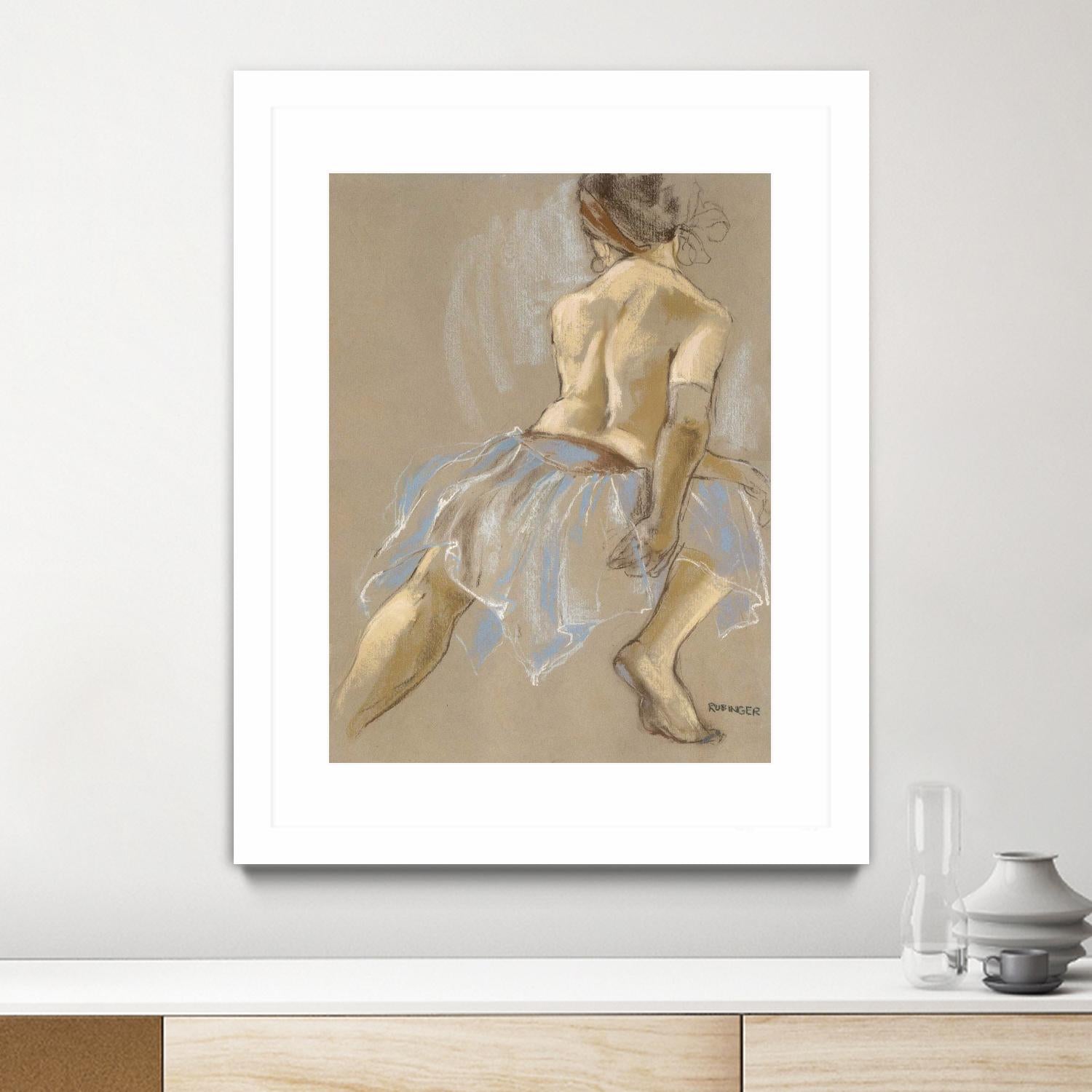 Would be Ballerina by Bram Rubinger on GIANT ART - beige figurative artistes du québec