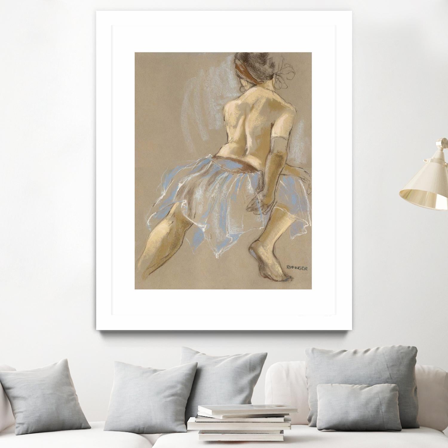 Would be Ballerina by Bram Rubinger on GIANT ART - beige figurative artistes du québec