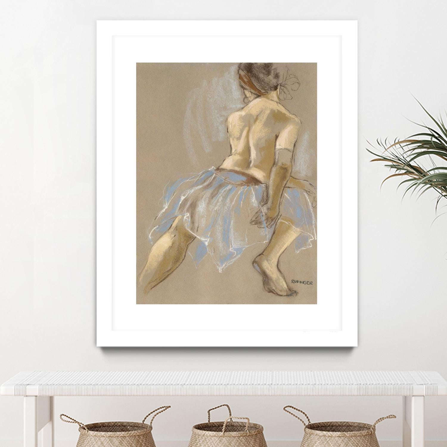 Would be Ballerina by Bram Rubinger on GIANT ART - beige figurative artistes du québec