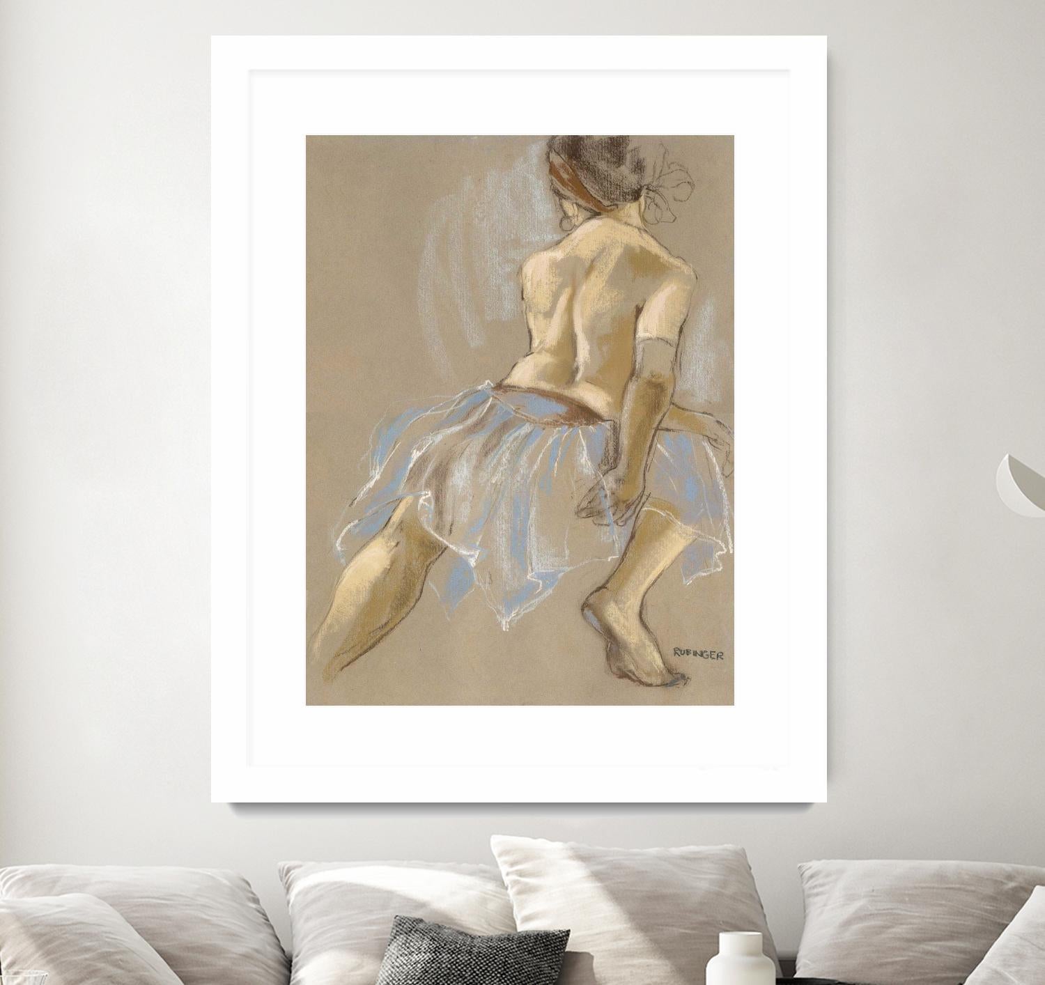 Would be Ballerina by Bram Rubinger on GIANT ART - beige figurative artistes du québec