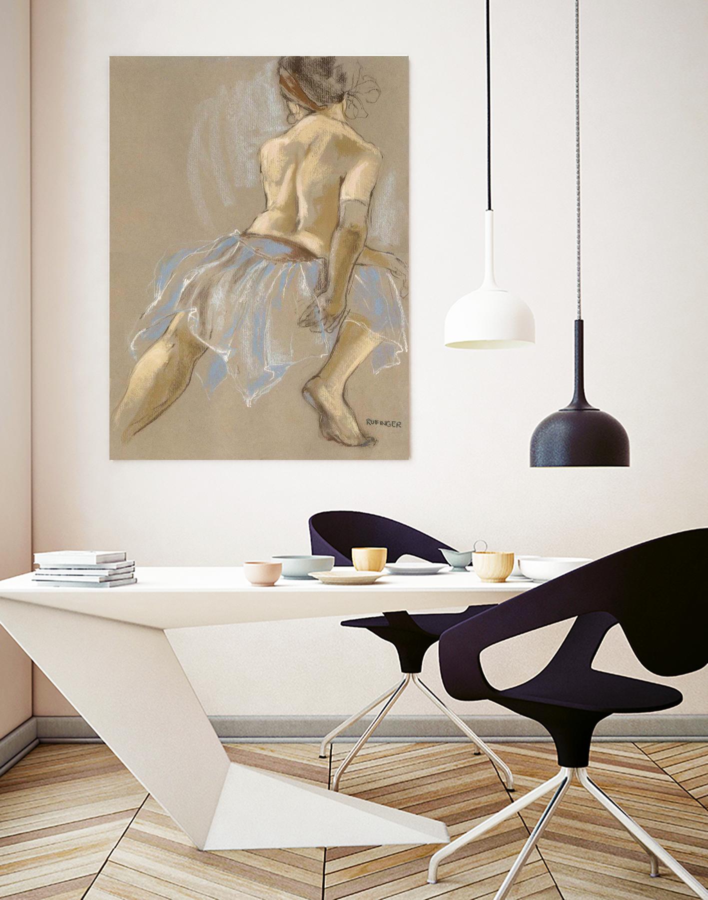Would be Ballerina by Bram Rubinger on GIANT ART - beige figurative artistes du québec