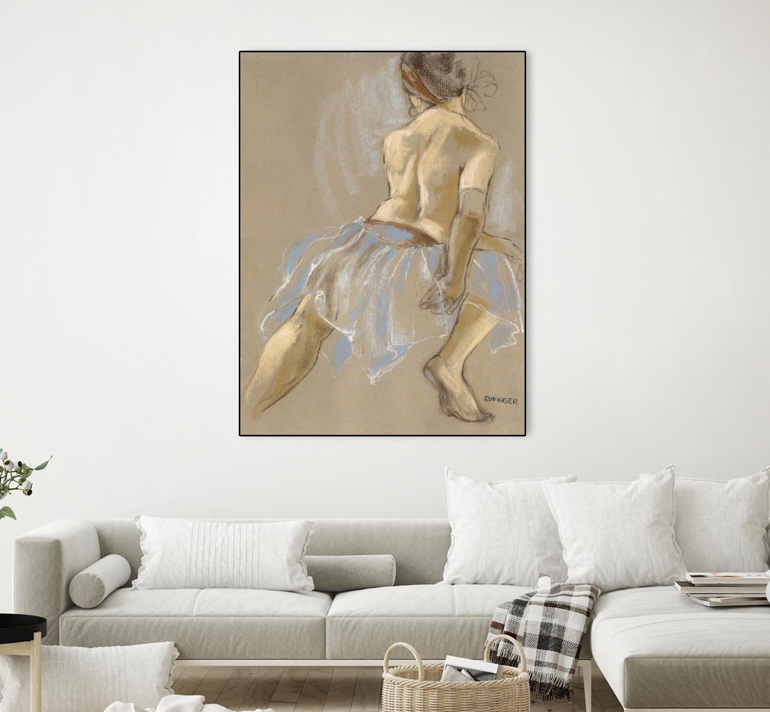 Would be Ballerina by Bram Rubinger on GIANT ART - beige figurative artistes du québec