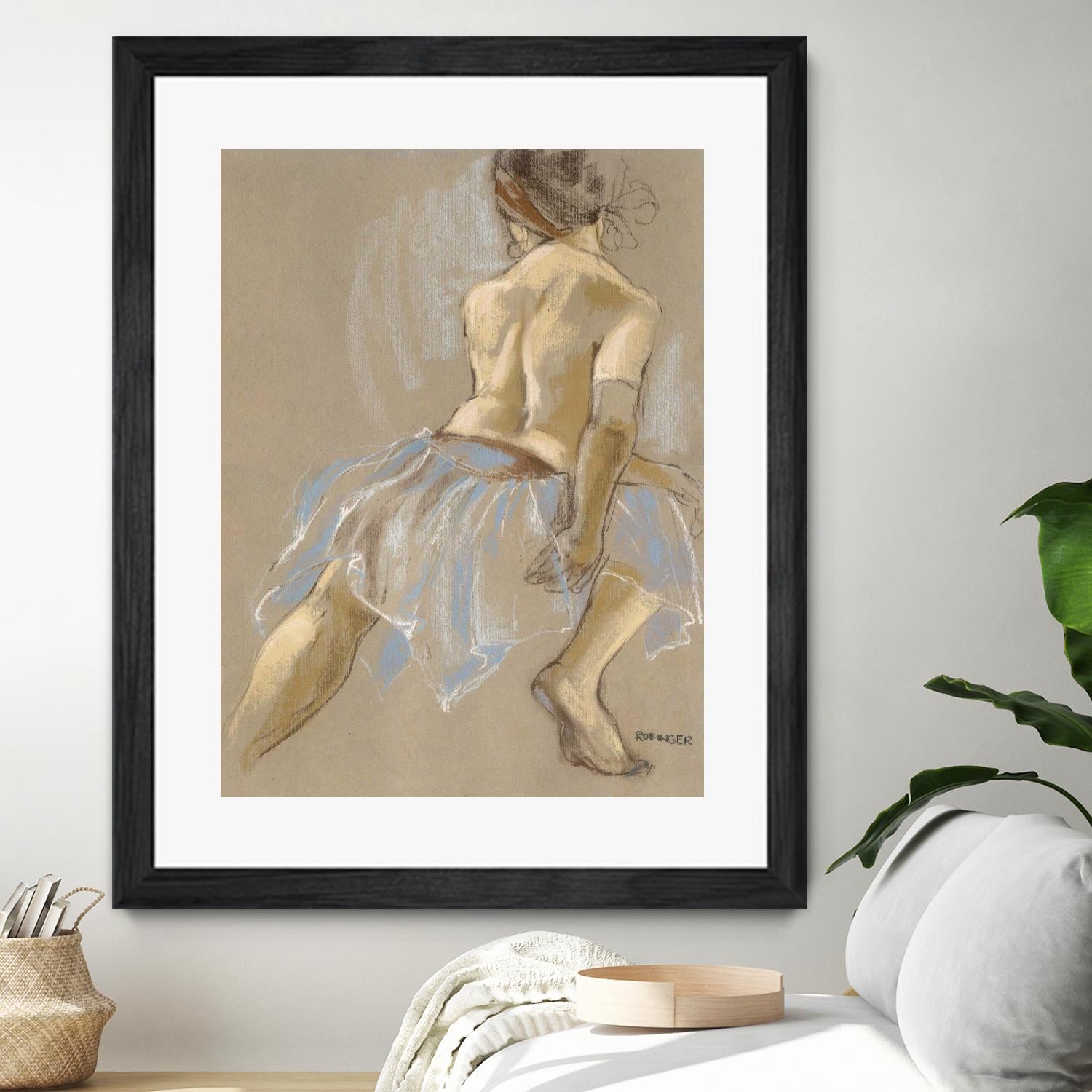 Would be Ballerina by Bram Rubinger on GIANT ART - beige figurative artistes du québec