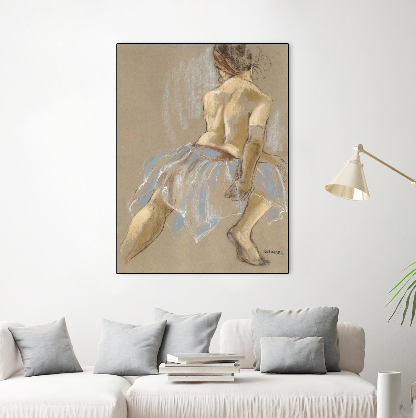 Would be Ballerina by Bram Rubinger on GIANT ART - beige figurative artistes du québec