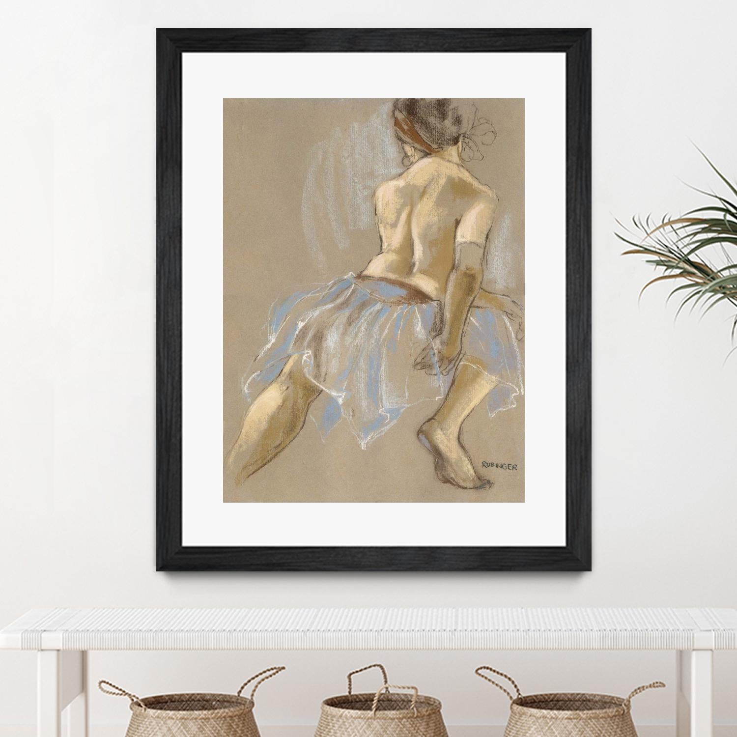 Would be Ballerina by Bram Rubinger on GIANT ART - beige figurative artistes du québec