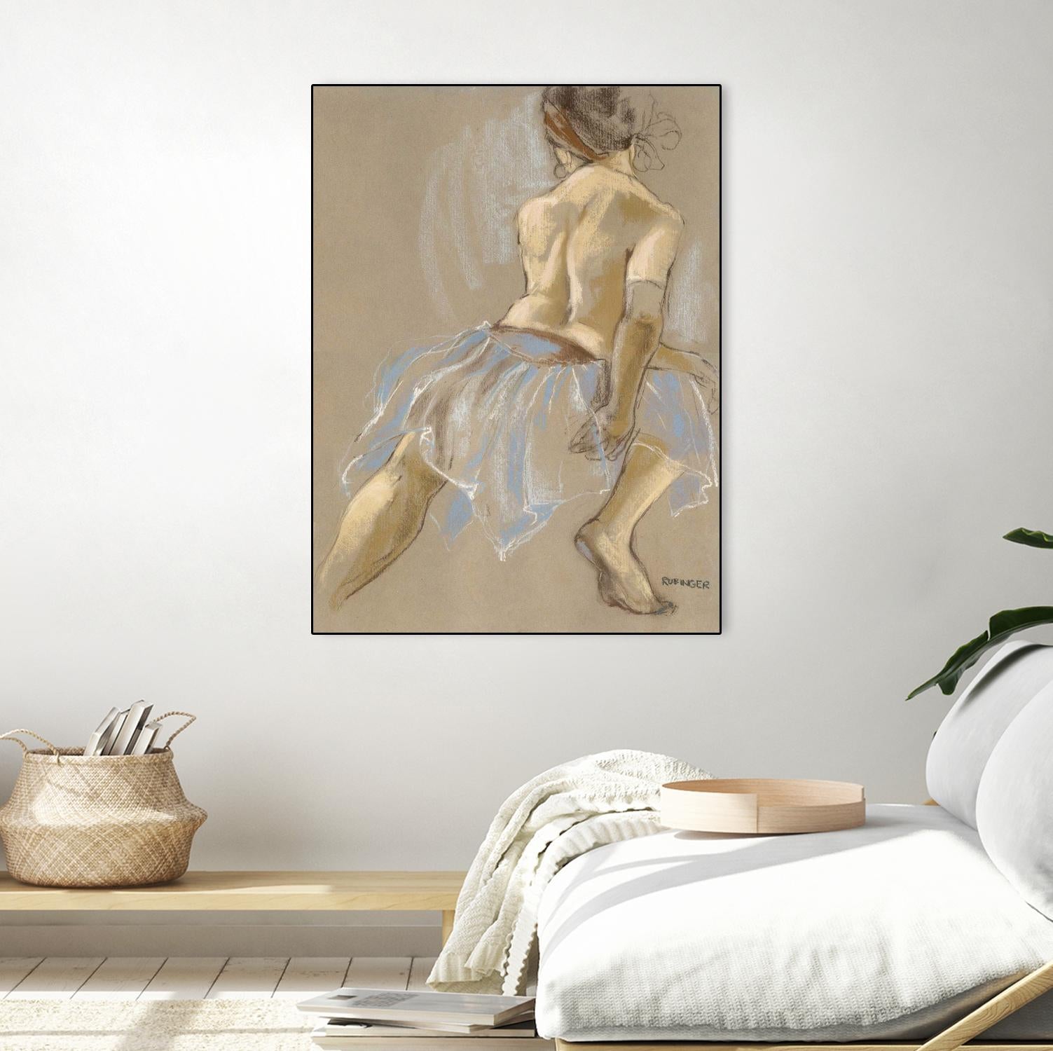 Would be Ballerina by Bram Rubinger on GIANT ART - beige figurative artistes du québec