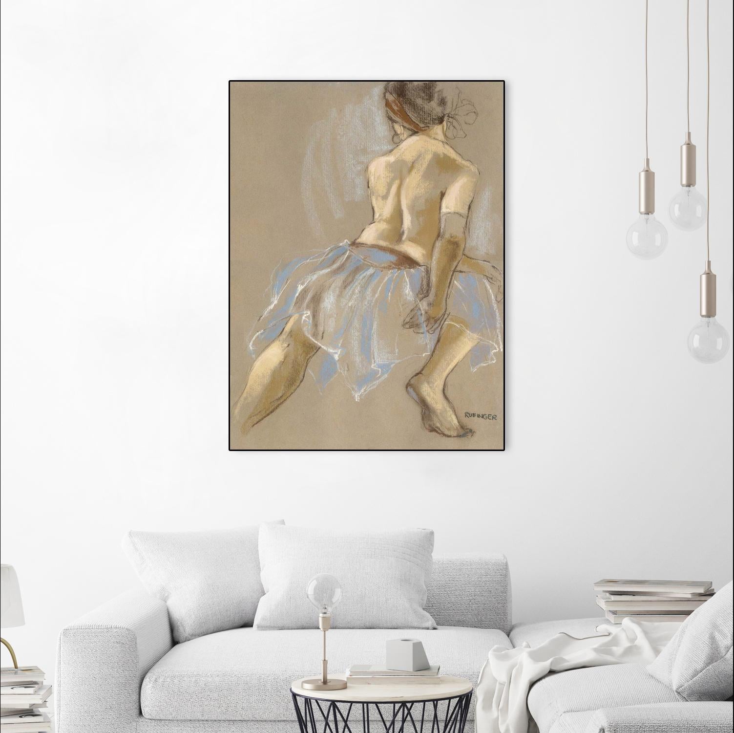 Would be Ballerina by Bram Rubinger on GIANT ART - beige figurative artistes du québec