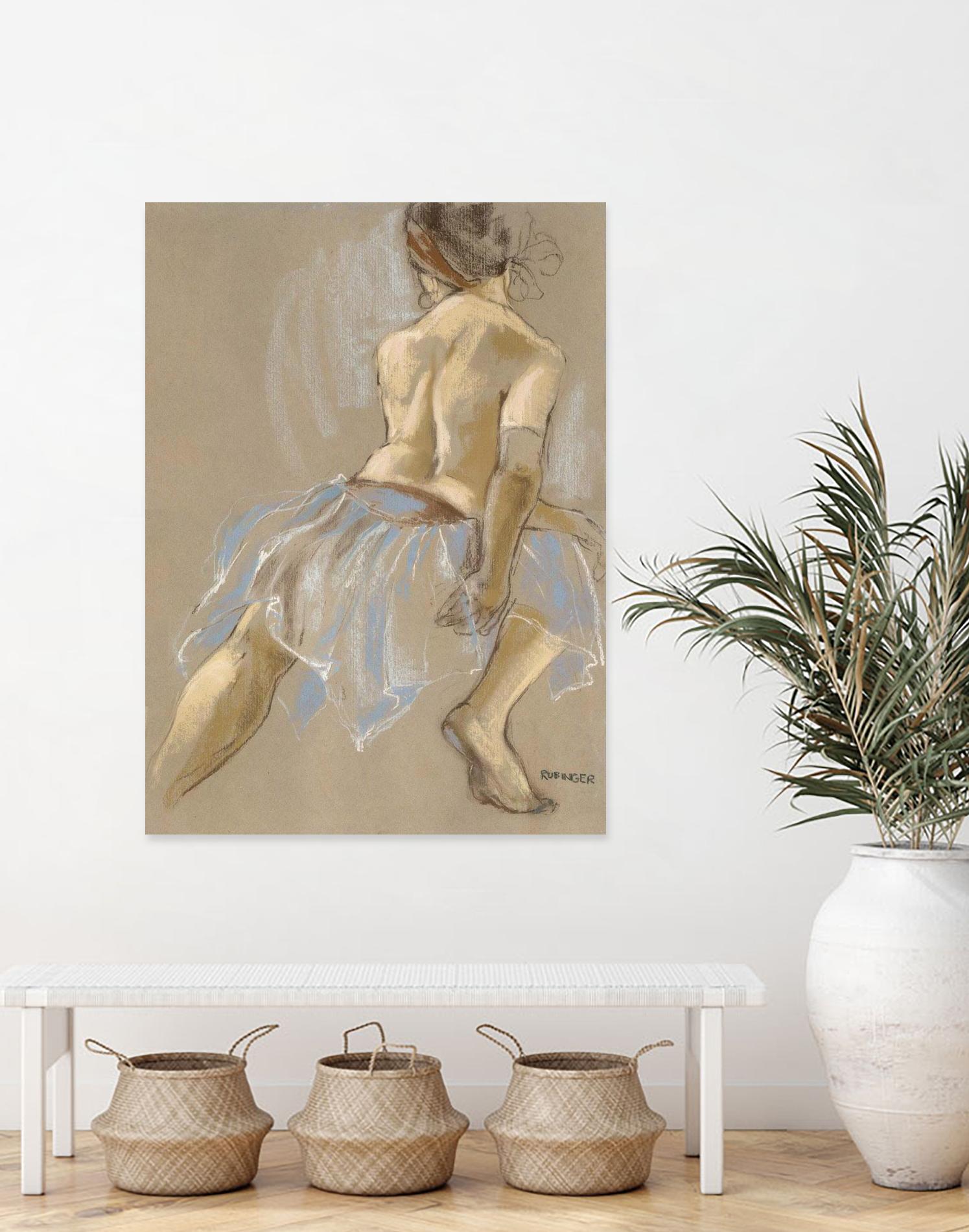 Would be Ballerina by Bram Rubinger on GIANT ART - beige figurative artistes du québec