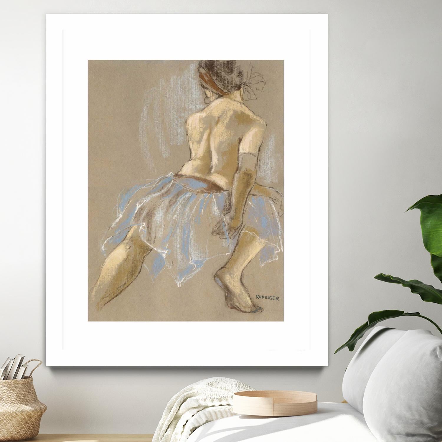 Would be Ballerina by Bram Rubinger on GIANT ART - beige figurative artistes du québec