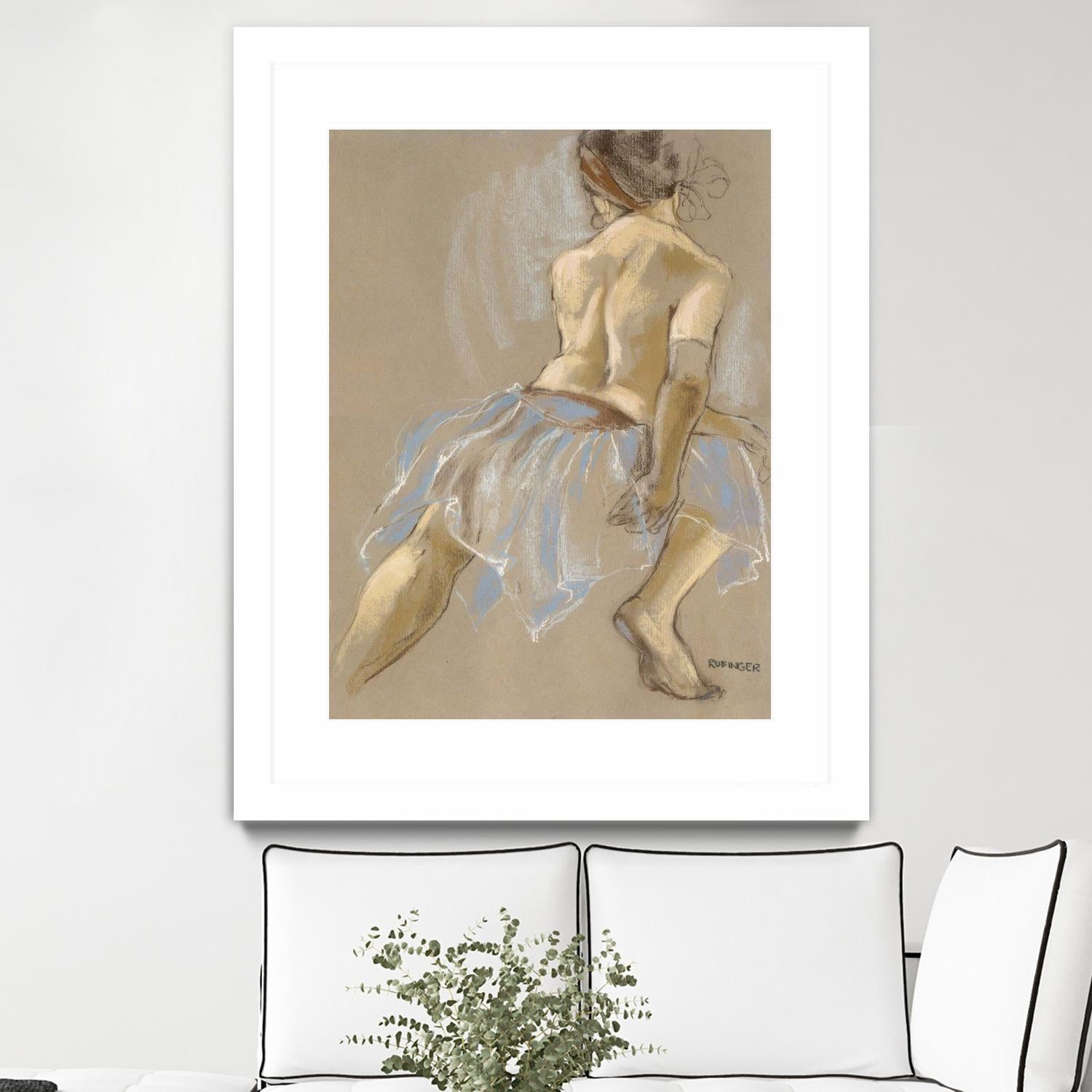 Would be Ballerina by Bram Rubinger on GIANT ART - beige figurative artistes du québec