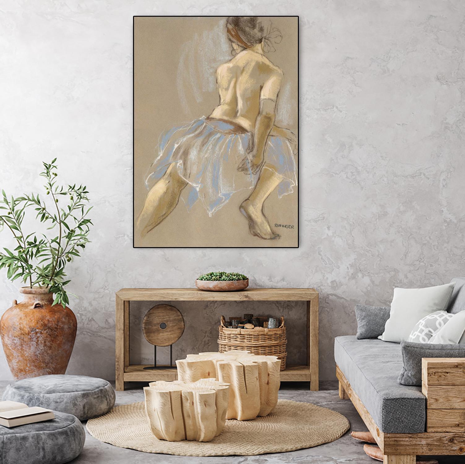 Would be Ballerina by Bram Rubinger on GIANT ART - beige figurative artistes du québec