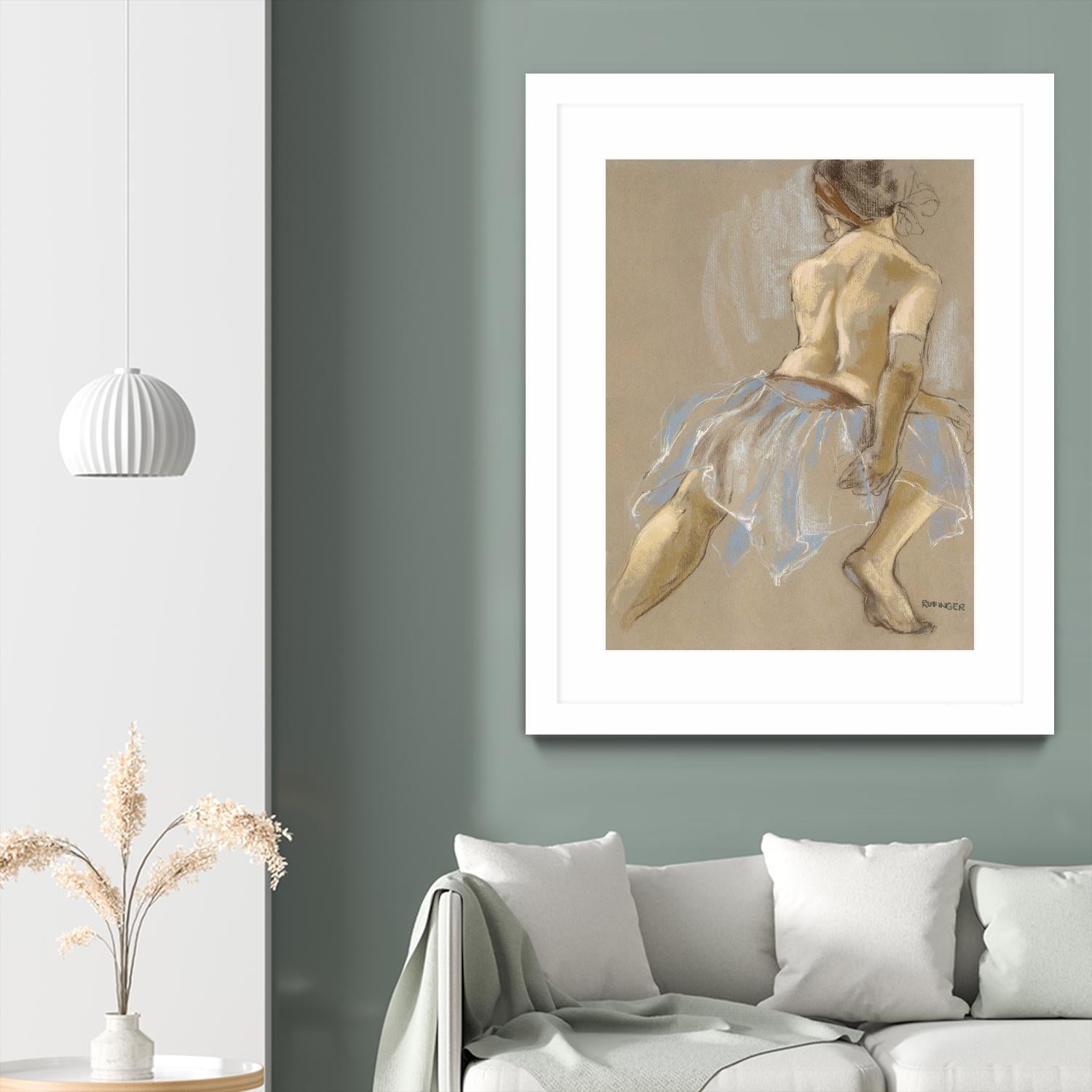 Would be Ballerina by Bram Rubinger on GIANT ART - beige figurative artistes du québec
