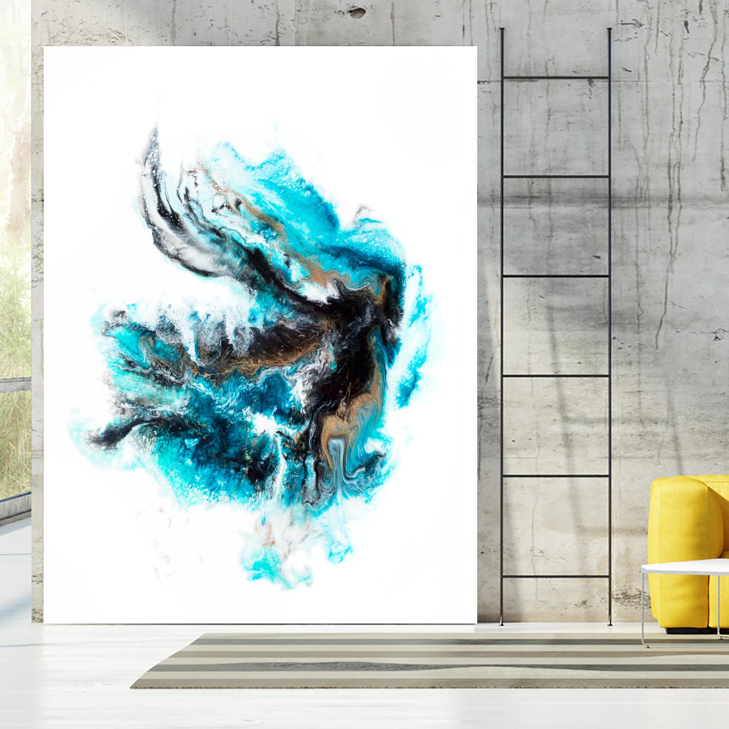 Acropora by Alyson Mccrink on GIANT ART - blue abstract