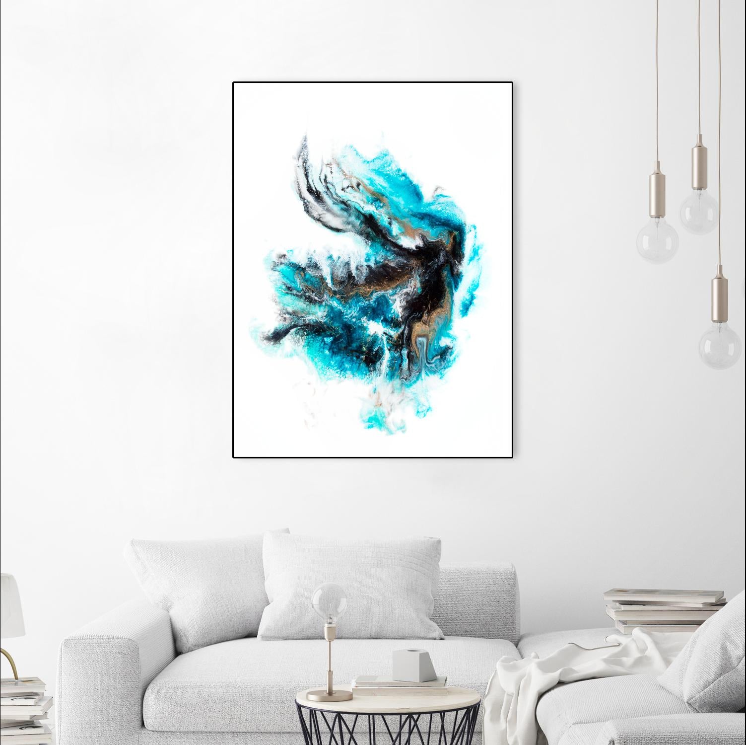 Acropora by Alyson Mccrink on GIANT ART - blue abstract