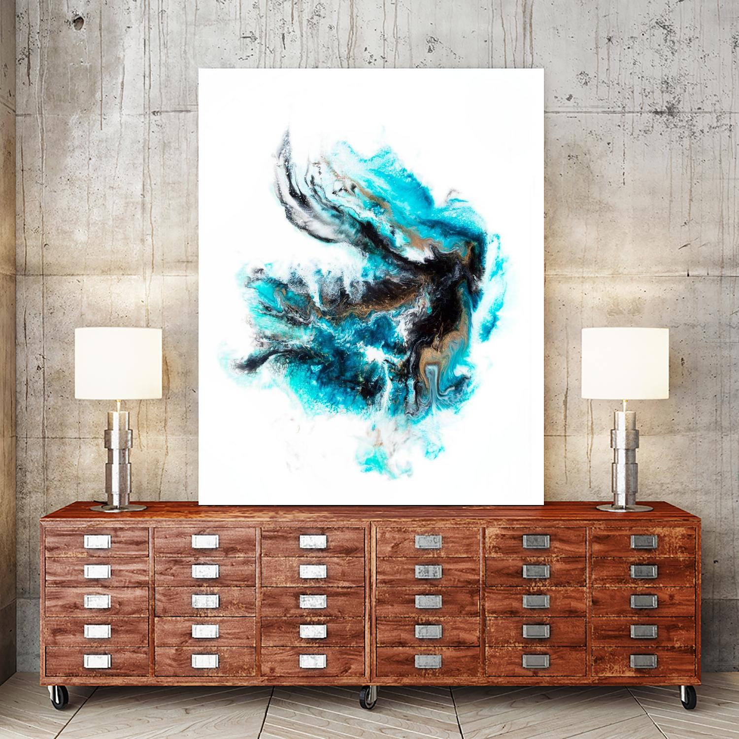Acropora by Alyson Mccrink on GIANT ART - blue abstract