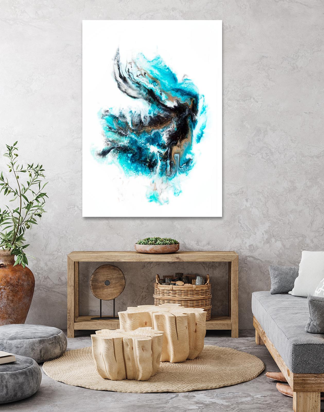 Acropora by Alyson Mccrink on GIANT ART - blue abstract