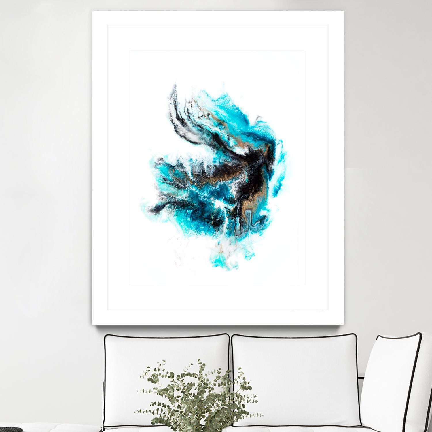 Acropora by Alyson Mccrink on GIANT ART - blue abstract