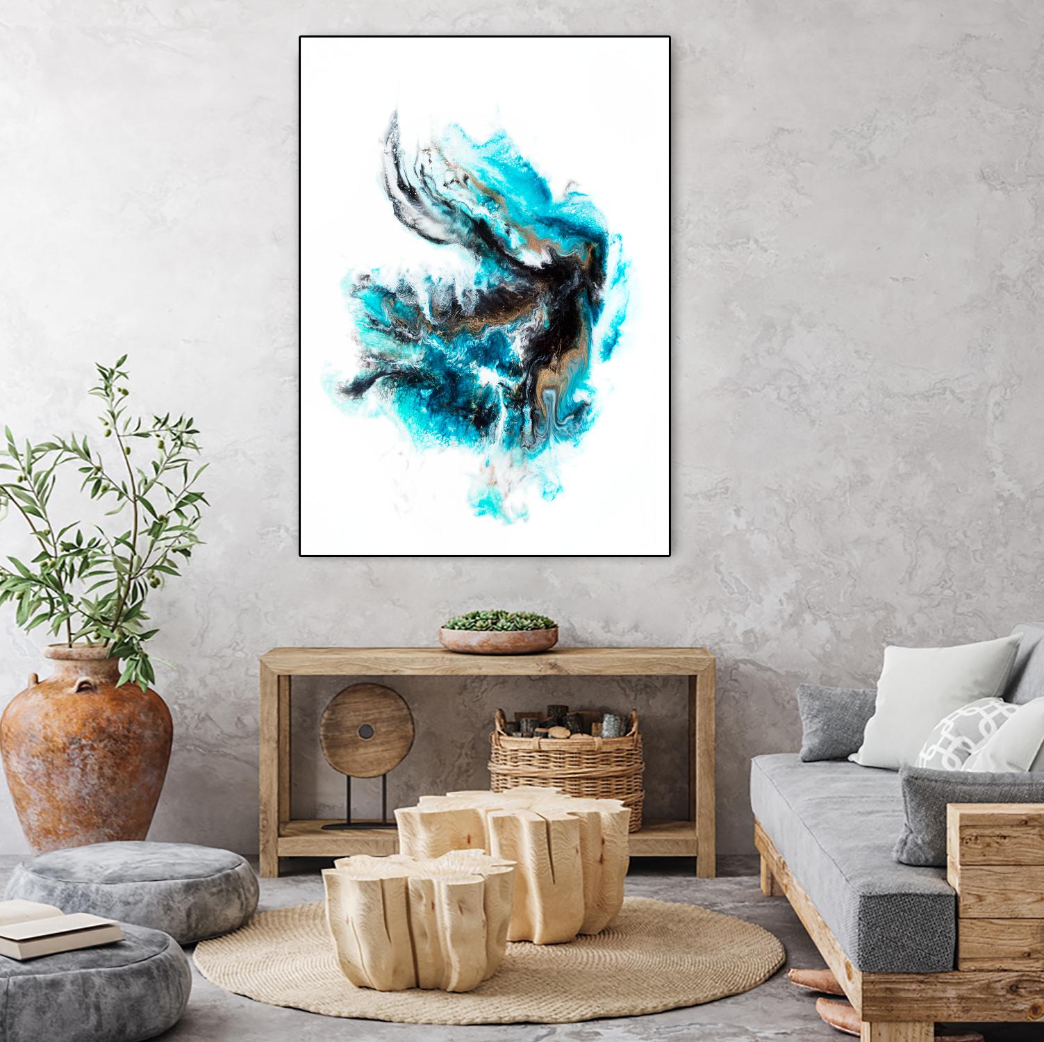 Acropora by Alyson Mccrink on GIANT ART - blue abstract