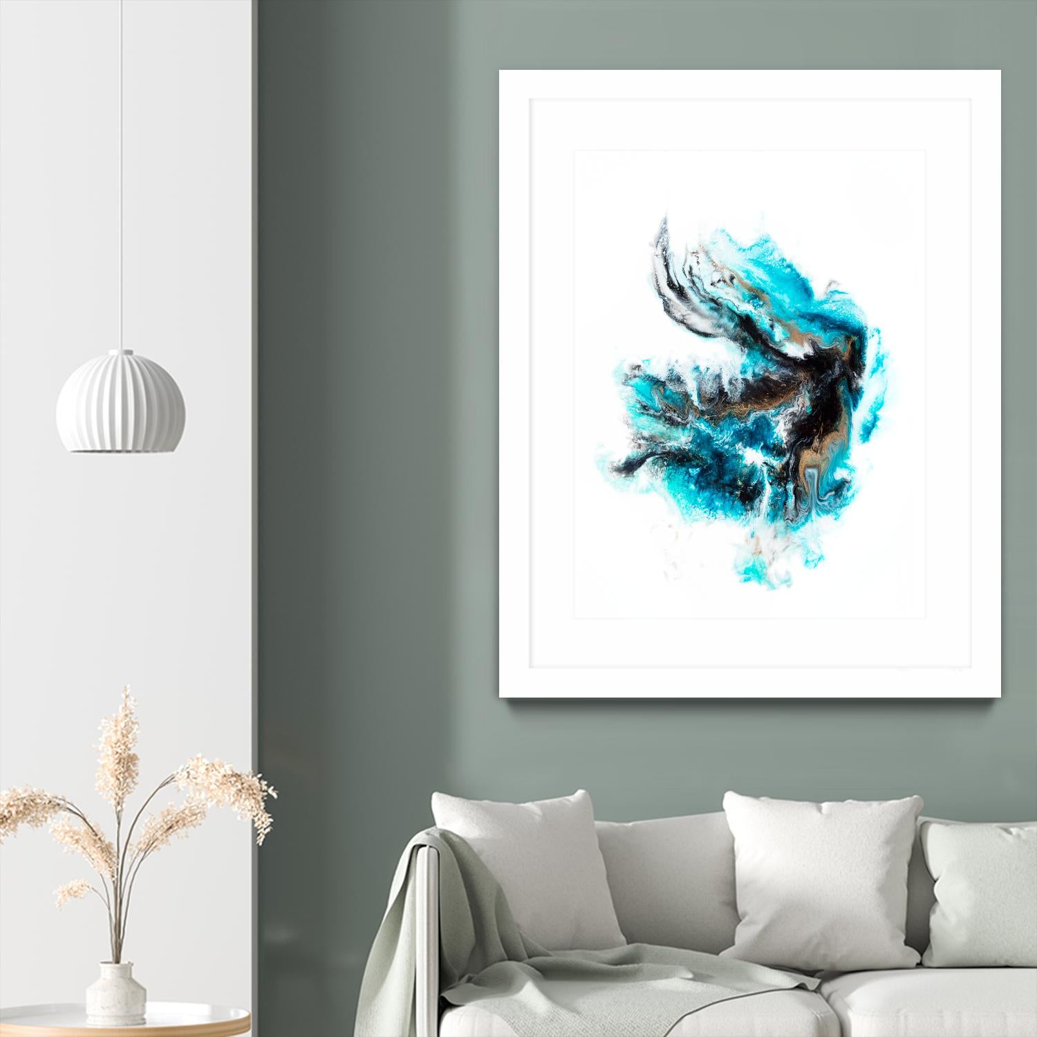 Acropora by Alyson Mccrink on GIANT ART - blue abstract