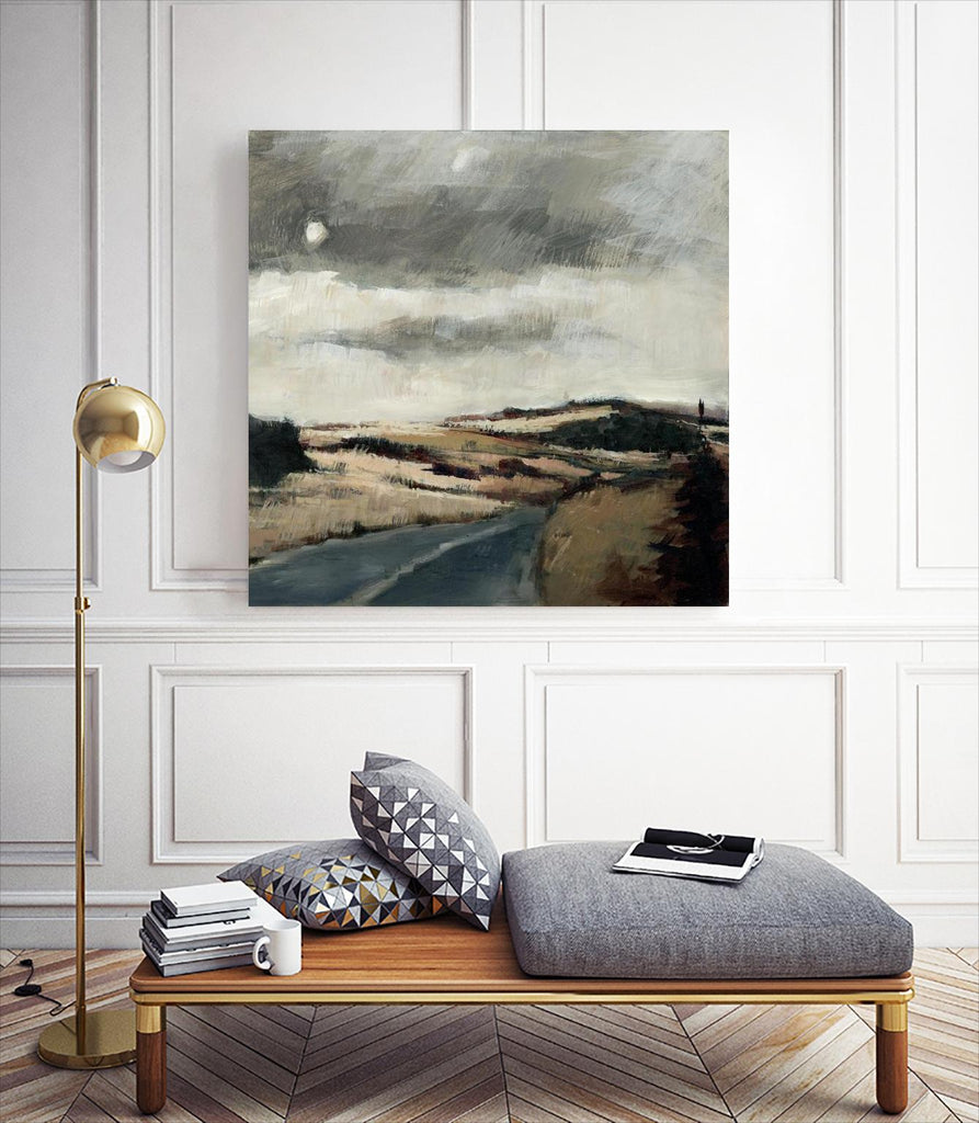 Serene Landscape 3 by Jacques Clement on GIANT ART - beige landscape artistes du québec