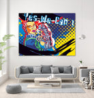 Yesss! by Ray Lengelé on GIANT ART - blue typography strong