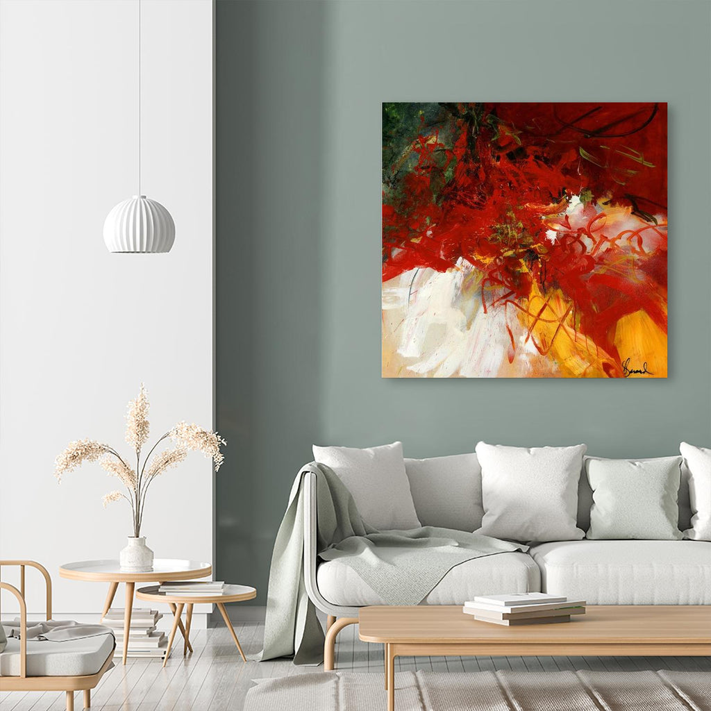 Lovely by Doris Savard on GIANT ART - red abstract