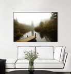 The River by Peter  Morneau on GIANT ART - green nature fall