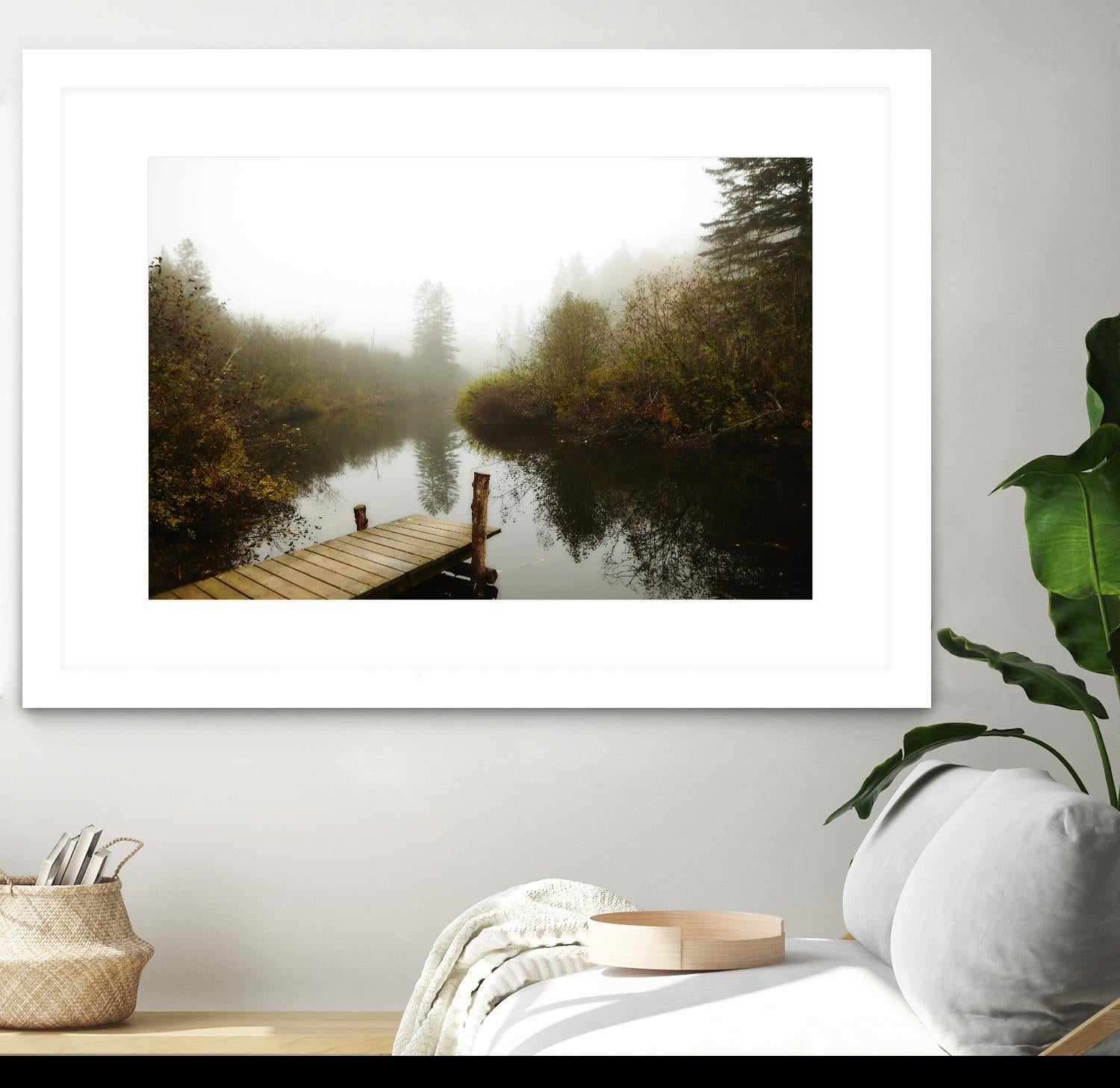 The River by Peter  Morneau on GIANT ART - green nature fall