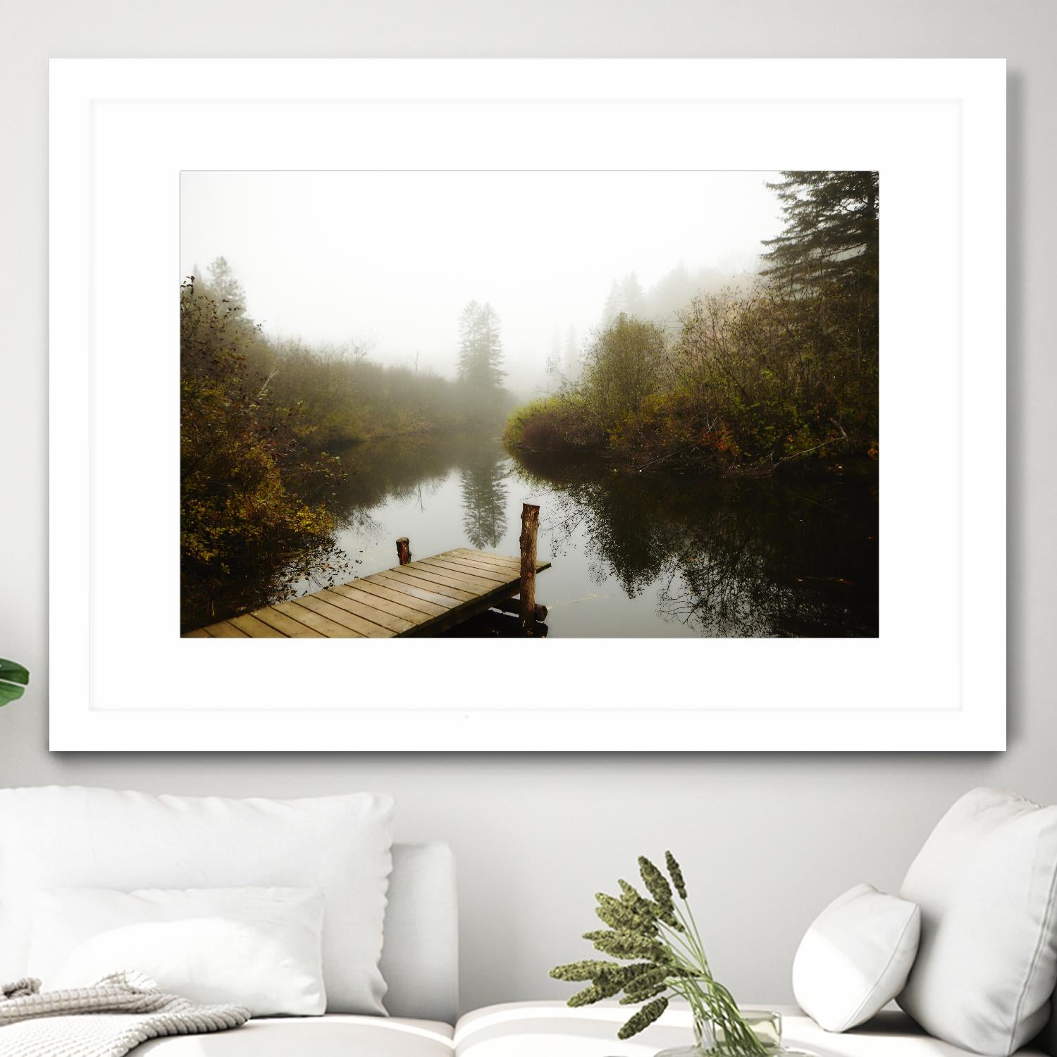 The River by Peter  Morneau on GIANT ART - green nature fall