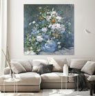 Bouquet Printanier by Auguste Renoir on GIANT ART - blue flowers floral