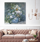 Bouquet Printanier by Auguste Renoir on GIANT ART - blue flowers floral