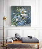 Bouquet Printanier, 1866 by Pierre-Auguste Renoir on GIANT ART - blue flowers floral