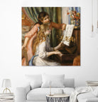 Jeunes filles au piano by Auguste Renoir on GIANT ART - beige figurative young women